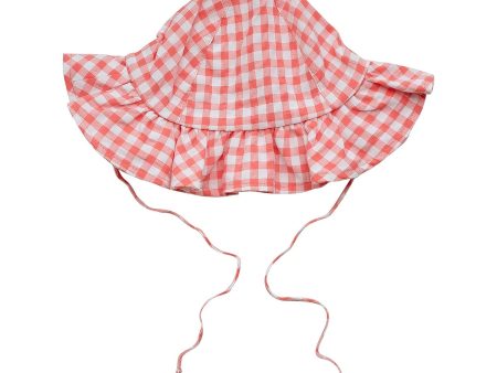 LITTLE A - Happy Pretty Polka Sun Hat - Coral Sale