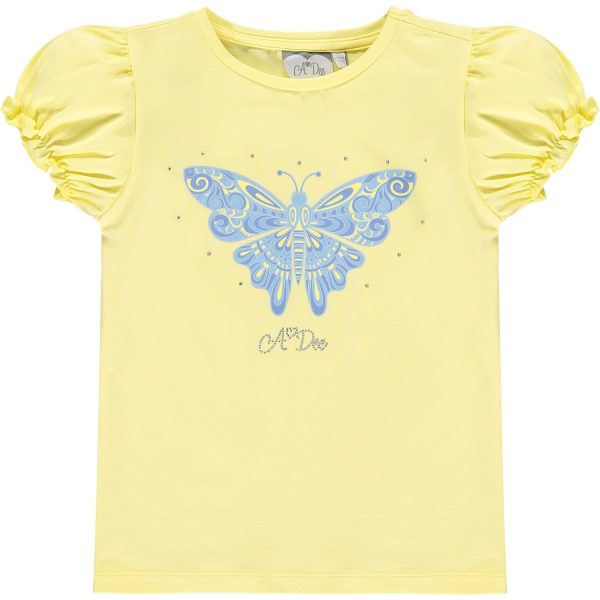 A DEE - Jenny & Jacklyn Butterfly Skirt Set - Lemon Fashion