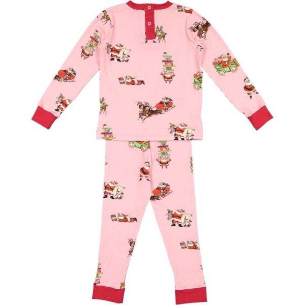 SAL & PIMENTA - Busy Santa Pyjamas - Pink Hot on Sale