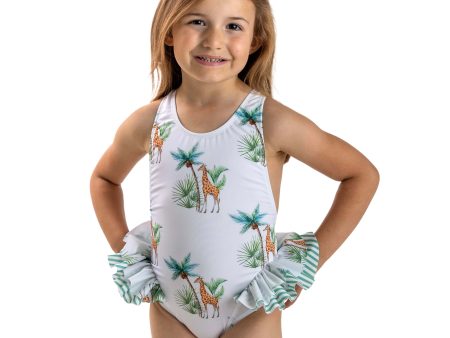 MEIA PATA - Mahe Giraffe Print Swimsuit - Green Online