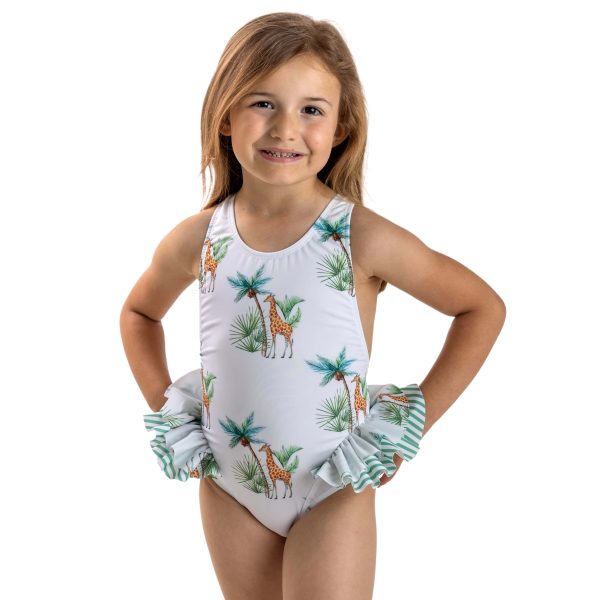 MEIA PATA - Mahe Giraffe Print Swimsuit - Green Online