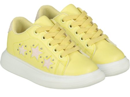 A DEE - Queeny Chunky Star Trainer - Lemon Hot on Sale