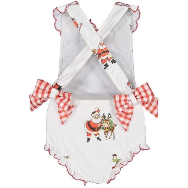 SAL & PIMENTA - Santa Print Swimsuit For Discount