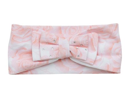 LITTLE A - Giovanna Summer Bloom Rose Headband - White Online now