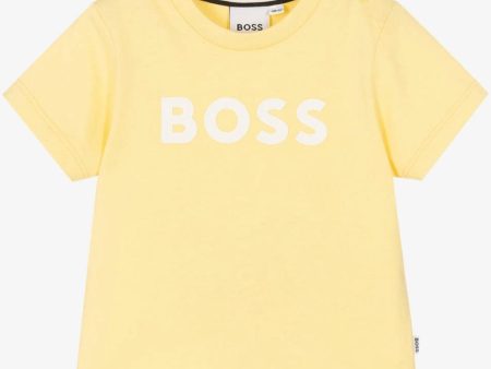 HUGO BOSS - Toddler Logo Tee-Shirt - Yellow Discount