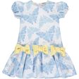 A DEE - Joy Butterfly Print Dress - Light Blue Discount