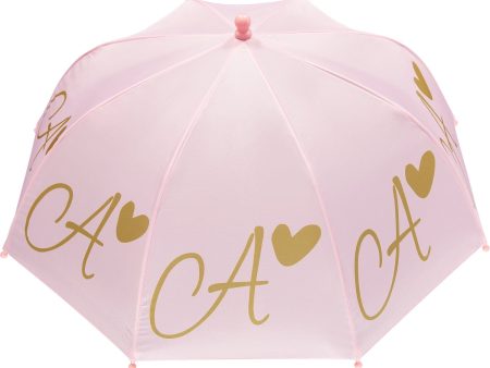 A DEE - Brolly Logo Umbrella - Pale Pink Hot on Sale