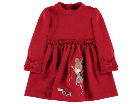 MAYORAL- Little Girl Dress - Red For Sale