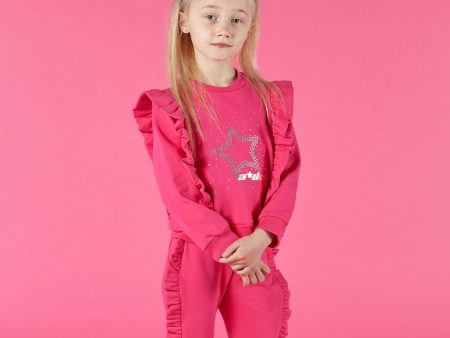 A DEE - Sunshine Frill Tracksuit - Pink Glaze Online now