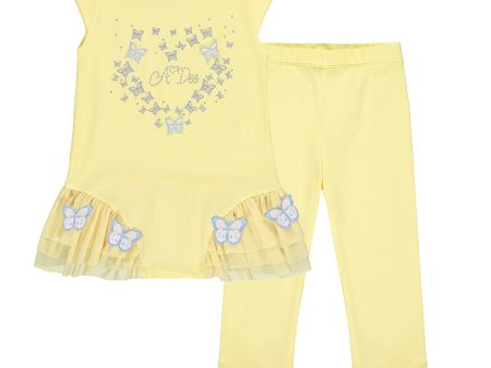 A DEE - Jinty Tulle Legging Set - Lemon Discount