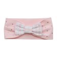 LITTLE A - Genesis Summer Bloom Check Headband - Pale Pink Fashion