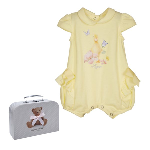 LAPIN HOUSE - Duckling Romper - Lemon Online Sale