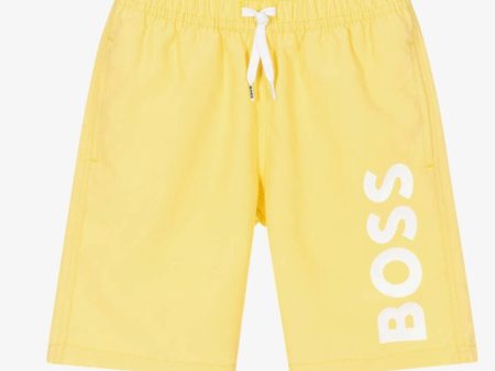 HUGO BOSS - Swim Short Logo - Yellow For Discount