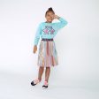 BILLIEBLUSH - Pleated Metallic Skirt Set - Aqua Fashion