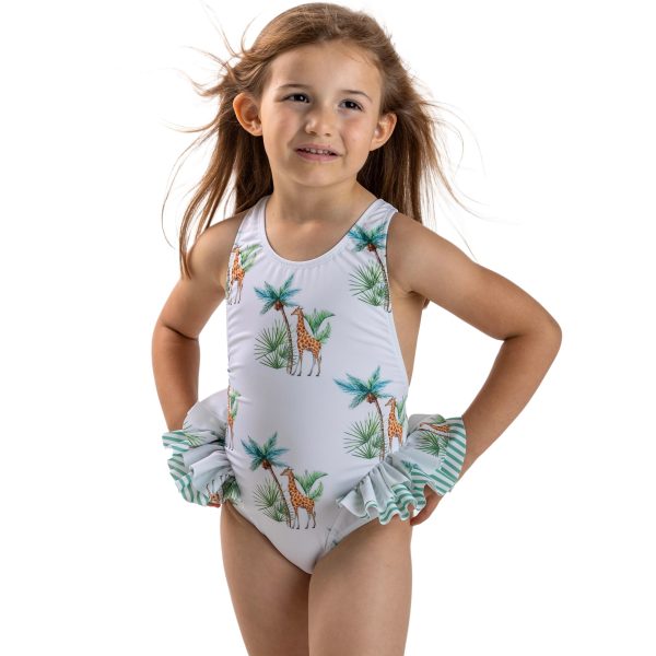 MEIA PATA - Mahe Giraffe Print Swimsuit - Green Online