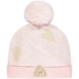 A DEE - Primrose Leopard Pompom Hat - Pale Pink Discount