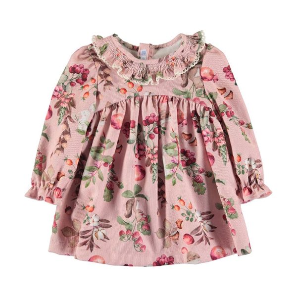 MAYORAL- Berry Printed Cord Dress - Blush For Sale