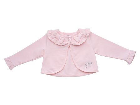 LITTLE A - Gina Summer Bloom Cardigan - Pale Pink For Sale