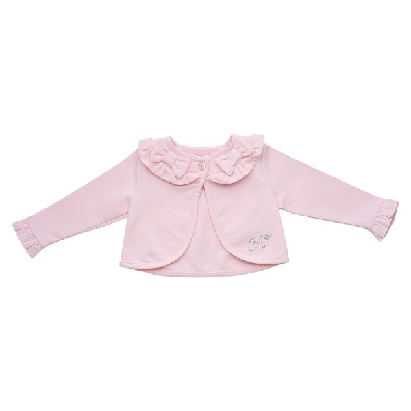 LITTLE A - Gina Summer Bloom Cardigan - Pale Pink For Sale