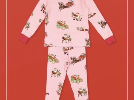 SAL & PIMENTA - Busy Santa Pyjamas - Pink Hot on Sale