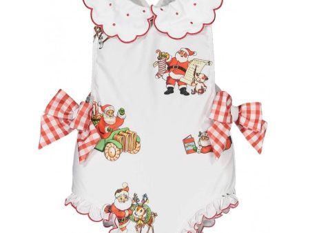 SAL & PIMENTA - Santa Print Swimsuit For Discount