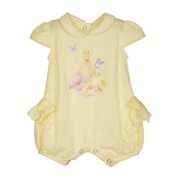 LAPIN HOUSE - Duckling Romper - Lemon Online Sale