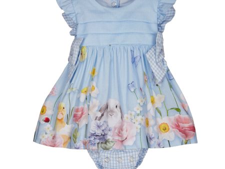 LAPIN HOUSE BABY - Easter Dress - Blue Hot on Sale