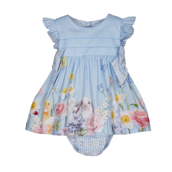 LAPIN HOUSE BABY - Easter Dress - Blue Hot on Sale