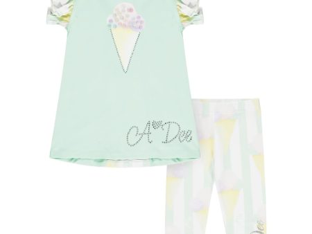 A DEE - Ice Cream Leggings Set - Mint Online Sale