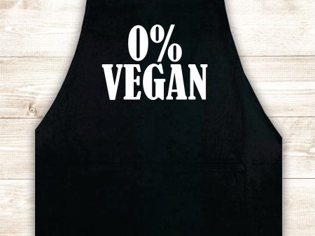 Zero Percent Vegan Apron Heat Press Vinyl Bbq Barbeque Cook Grill Chef Bake Food Funny Gift Men Kitchen Online Hot Sale