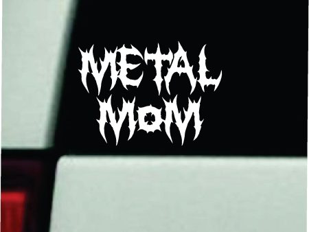 Metal Mom V2 Car Decal Truck Window Windshield Mirror Rearview JDM Bumper Sticker Vinyl Quote Girls Funny Girls Men Music Emo Goth Screamo Hardcore Metal Rock Bands Lyrics Blegh Sale