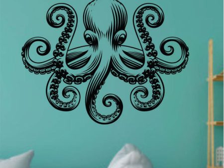 Octopus V9 Decal Sticker Wall Vinyl Art Home Room Decor Room Bedroom Ocean Beach Water Sea Fisherman Boat Nautical Sailor Fish Men Dad Cheap