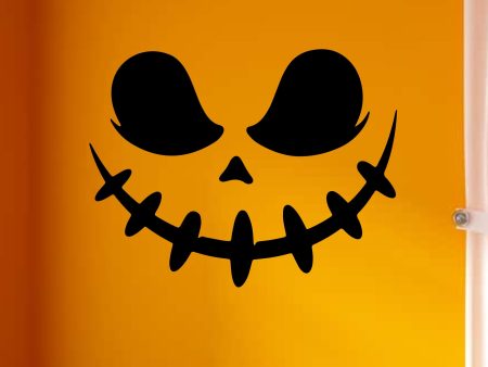 Pumpkin Face V3 Wall Decal Home Decor Vinyl Art Sticker Holiday October Halloween Trick or Treat Witch Ghost Scary Skull Kids Boy Girl Family Hot on Sale