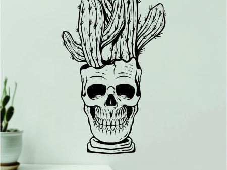 Cactus Skull Wall Decal Home Decor Sticker Art Vinyl Bedroom Boys Girls Teen Nature Plants Tattoo Hot on Sale