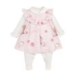 BALLOON CHIC - Teddy Dog Tooth Dress Babygrow  - Pink For Discount