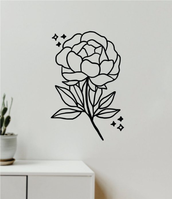 Rose Wall Decal Home Decor Sticker Art Vinyl Bedroom Boys Girls Teen Baby Nursery Nature Plants Flowers Love Hot on Sale