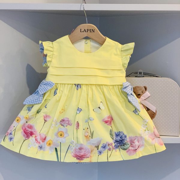 LAPIN HOUSE - Baby Easter Dress - Lemon For Sale