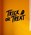 Trick or Treat V2 Wall Decal Home Decor Vinyl Art Sticker Holiday October Halloween Pumpkin Witch Ghost Scary Skull Kids Boy Girl Family Hot on Sale