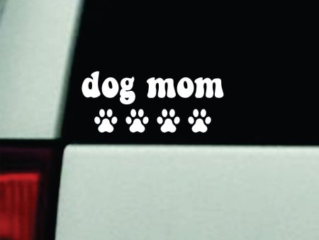 Dog Mom Car Decal Truck Window Windshield JDM Mirror Bumper Sticker Vinyl Quote Boy Girls Funny Trendy Cute Aesthetic Animals Pets Puppy Paw Print For Cheap