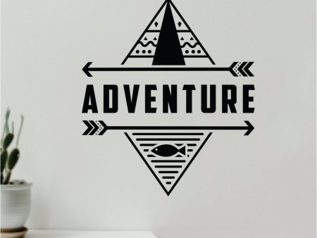 Adventure Wall Decal Home Decor Vinyl Art Sticker Bedroom Quote Nursery Baby Teen Boy Girl School Inspirational Travel Wanderlust Explore Playroom Arrows Supply