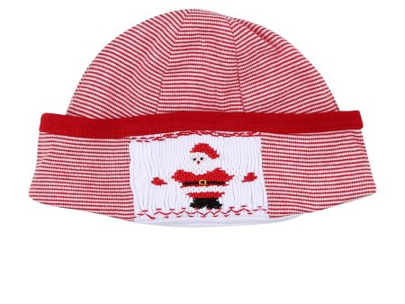 MAGNOLIA BABY - Rudolph & Santa Smocked Hat - Red Online