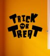 Trick or Treat Wall Decal Home Decor Vinyl Art Sticker Holiday October Halloween Pumpkin Witch Ghost Scary Skull Kids Boy Girl Family Discount