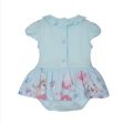 LAPIN HOUSE MINT RABBIT FRILL ROMPER & HAIRBAND For Discount