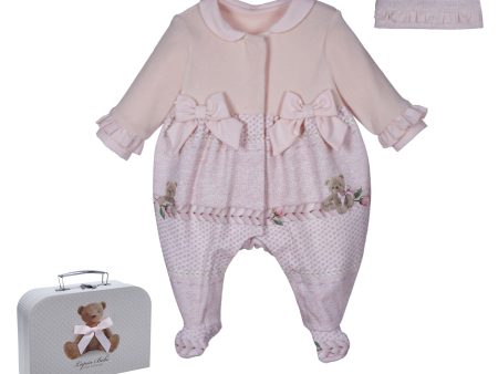 LAPIN HOUSE - Bear Baby Set - Pink Online