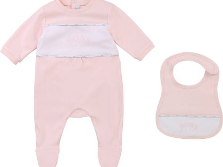 HUGO BOSS - Pyjamas & Bib Set - Pink   White Supply