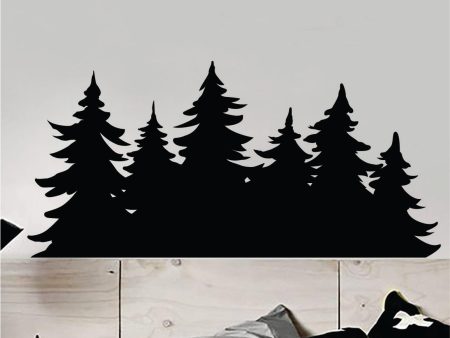 Trees Silhouette Wall Decal Home Decor Sticker Art Vinyl Bedroom Boys Girls Teen Baby Nursery Nature Plants Flowers Forest Sale