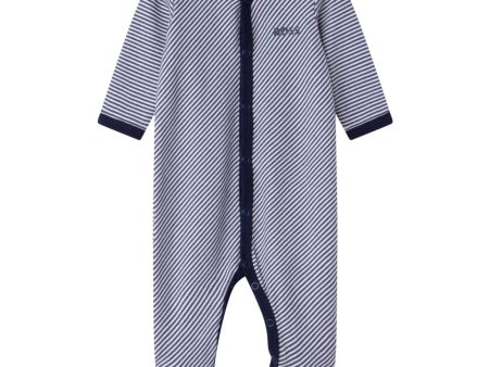 HUGO BOSS - Stripe  Babygrow - Navy Supply