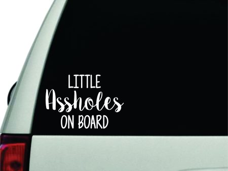 Little AHoles On Board Wall Decal Car Truck Window Windshield JDM Sticker Vinyl Lettering Racing Quote Boy Girl Baby Kids Funny Mom Cute Son Supply