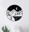 Adventure Circle V3 Wall Decal Home Decor Vinyl Sticker Art Bedroom Room Girls Mountains Travel RV Camp Wanderlust on Sale