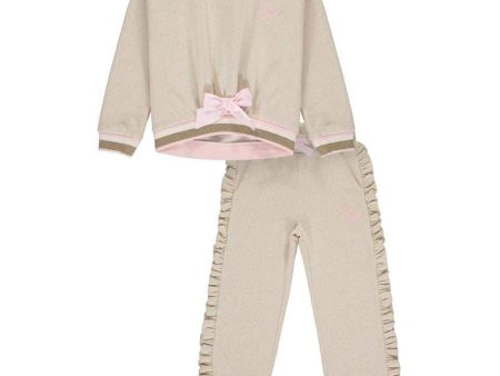 A Dee - Two Piece Tracksuit - Cream Pink Discount